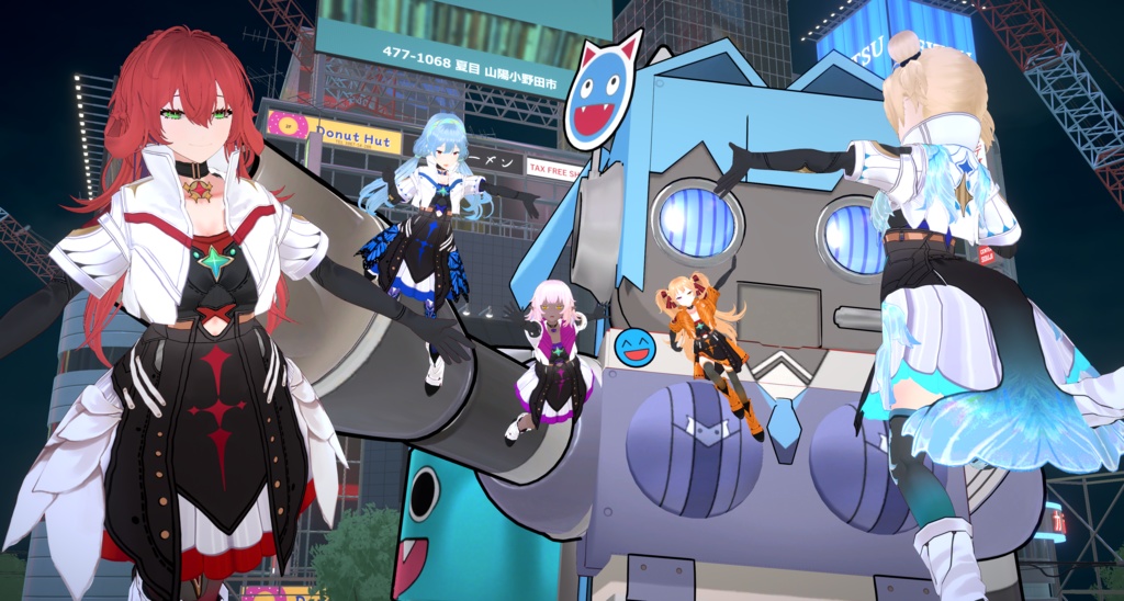 Vroid - 星空の少女/職業服/Starry Sky Girl