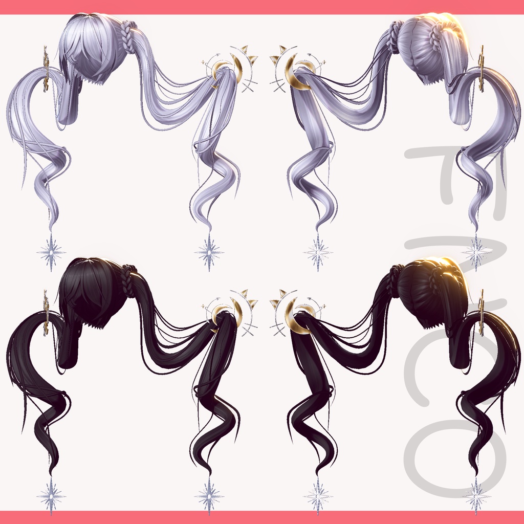 【VRC想定&Vroid/xwear】月の尾 - At the end of the month 【10Avatar対応】