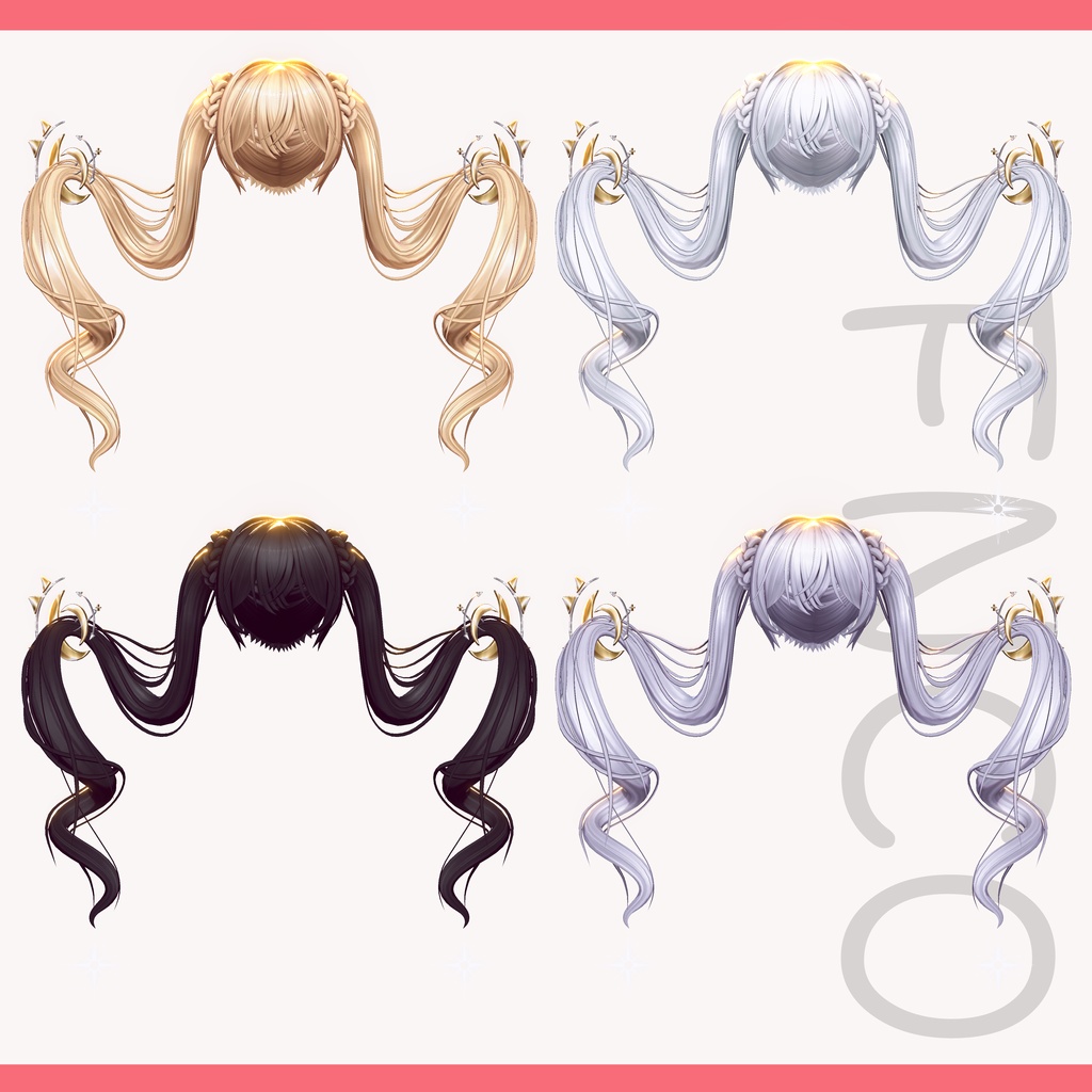 【VRC想定&Vroid/xwear】月の尾 - At the end of the month 【10Avatar対応】