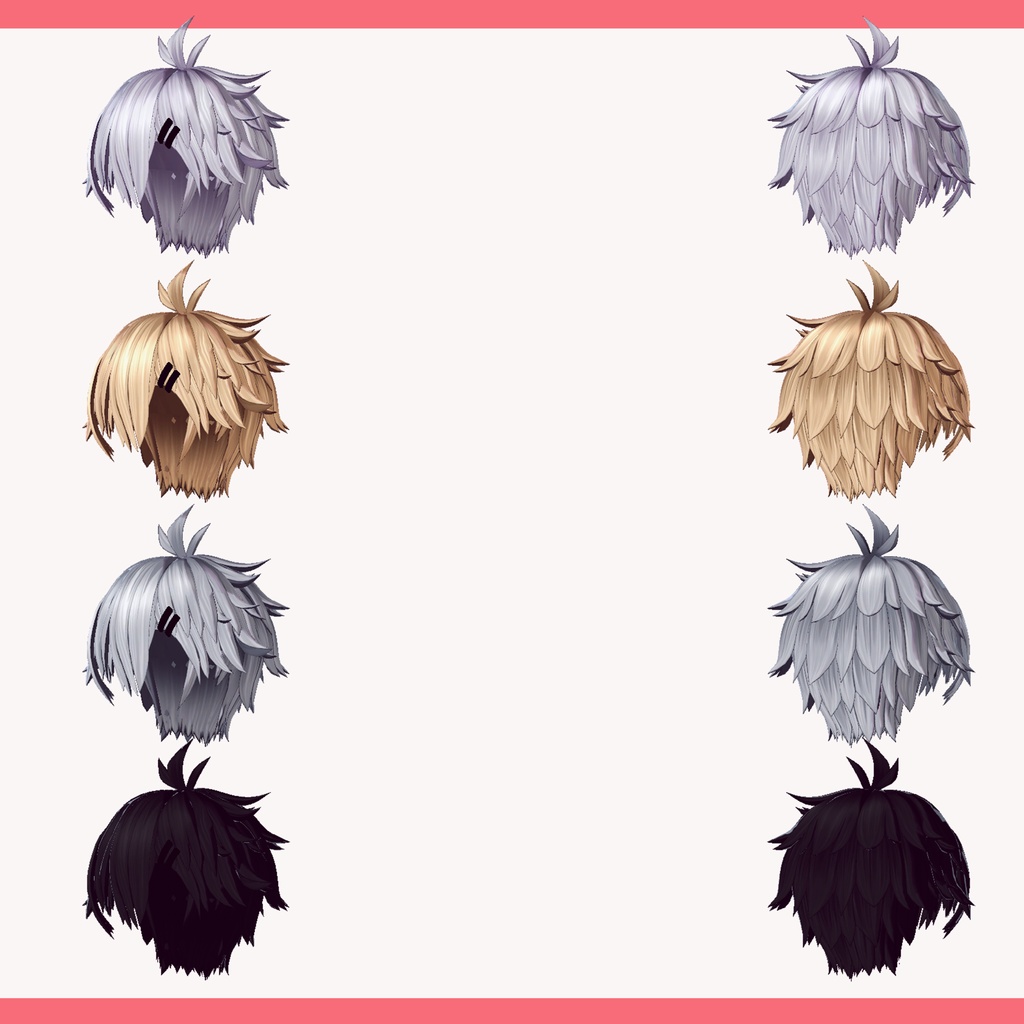 【VRC想定&Vroid/xwear】 じゅうじがた - cross-bonding 【6Avatar対応】