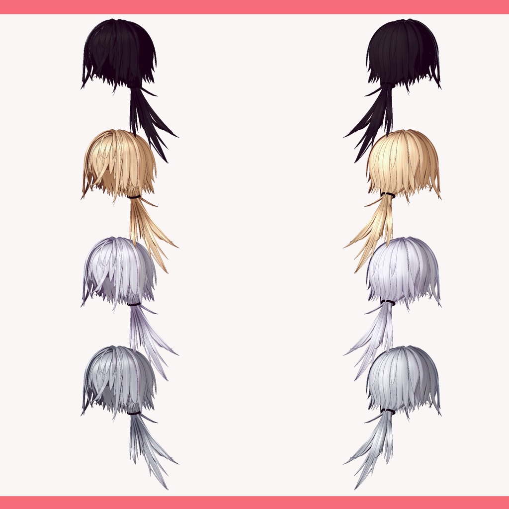 【VRC想定&Vroid/xwear】 赤尾 - Red Tail 【6Avatar対応】