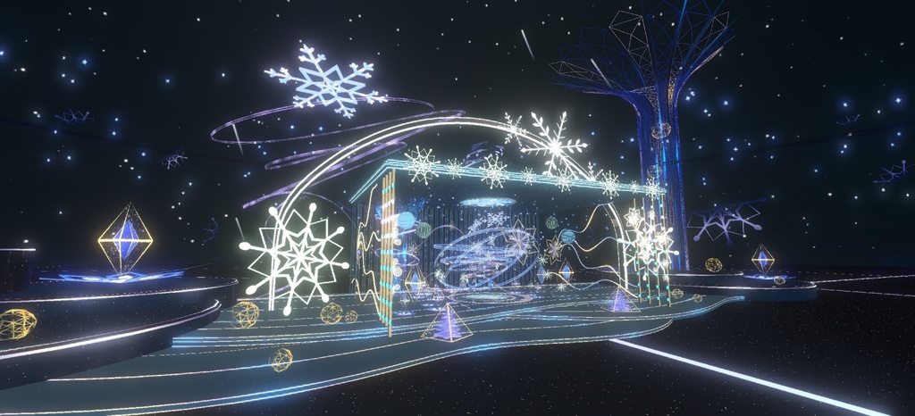 Warudo environment:雪境流光