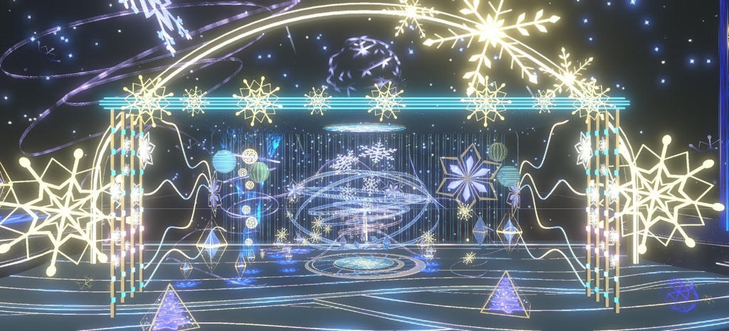 Warudo environment:雪境流光