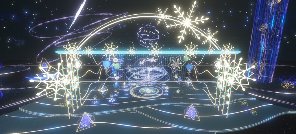 Warudo environment:雪境流光