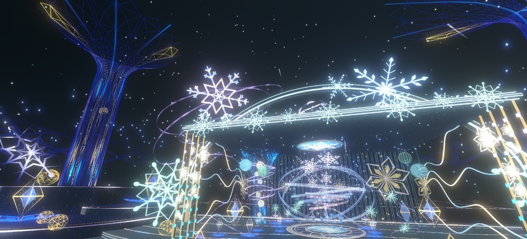 Warudo environment:雪境流光