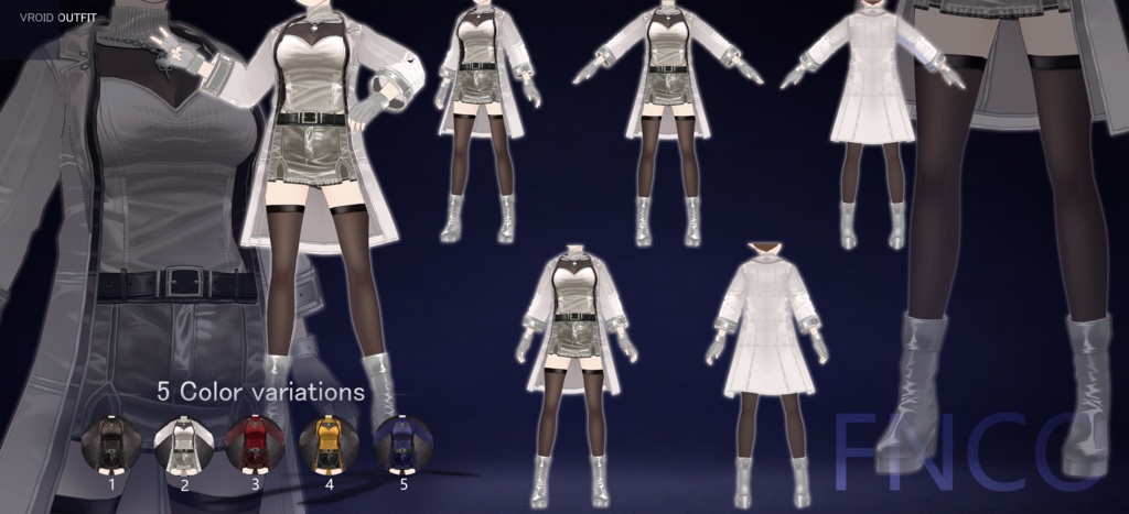 Vroid -レディースコート/职业服-5色/Ladies' coat