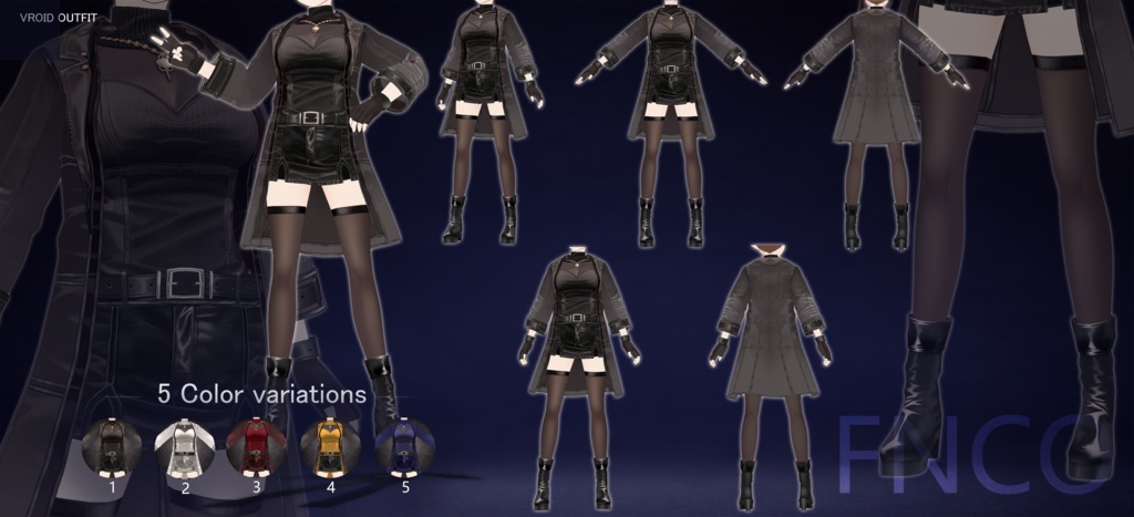 Vroid -レディースコート/职业服-5色/Ladies' coat