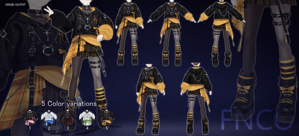 Vroid - ストリートスーツMAX/职业服-5色/Street suit MAX