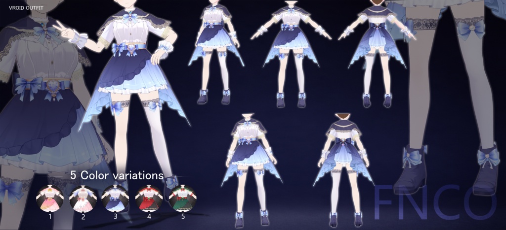 Vroid - レディーススーツ/职业服-5色/Ladies suit