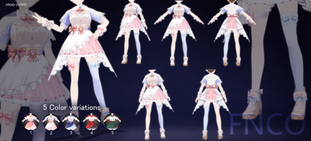 Vroid - レディーススーツ/职业服-5色/Ladies suit