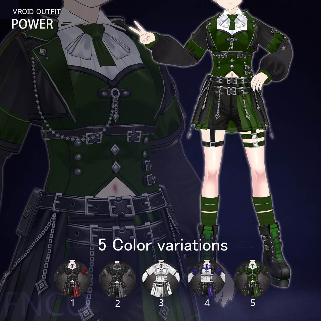 Vroid - 権勢/职业服-5色/POWER