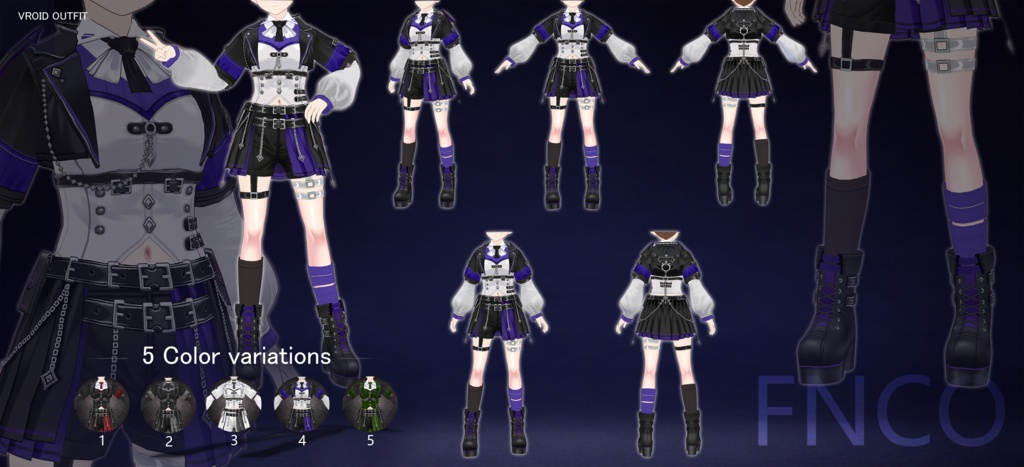 Vroid - 権勢/职业服-5色/POWER