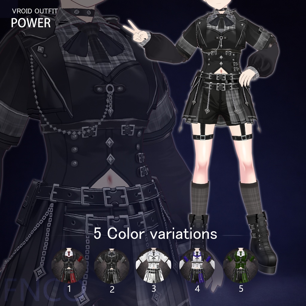 Vroid - 権勢/职业服-5色/POWER