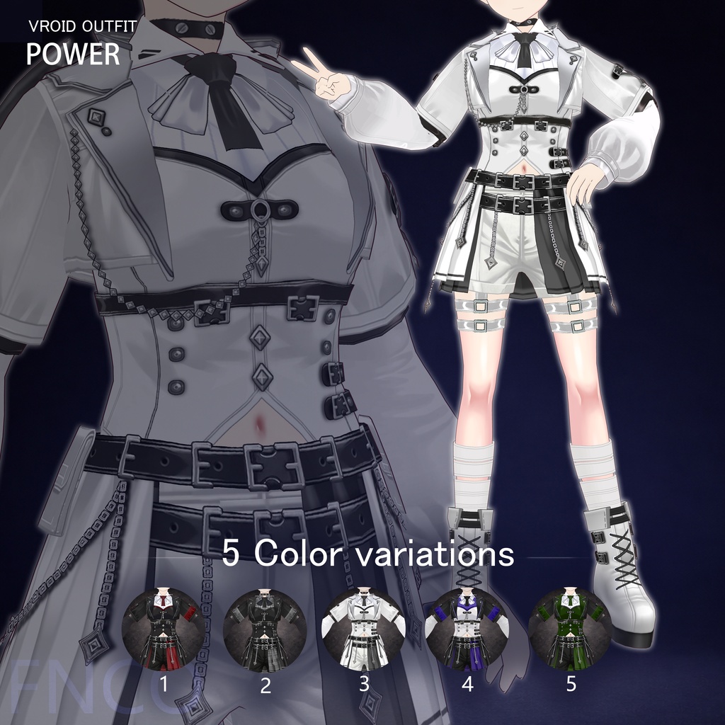 Vroid - 権勢/职业服-5色/POWER