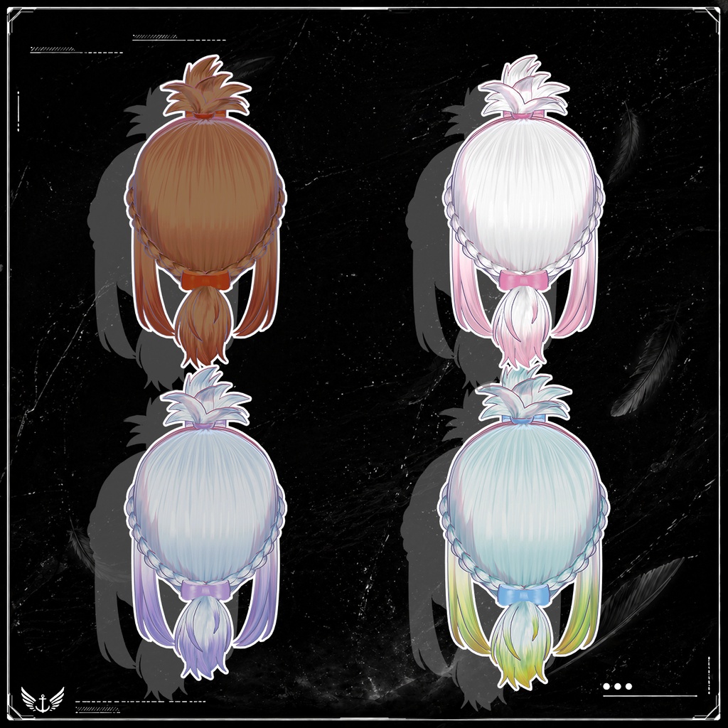 【VRC想定】 パイナップルの頭 - pineapple head【16Avatar対応】