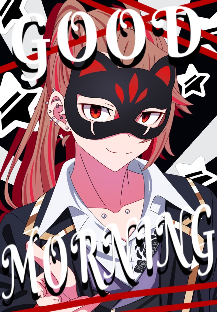 【おはV素材】ゴシックなアメコミ風おはV