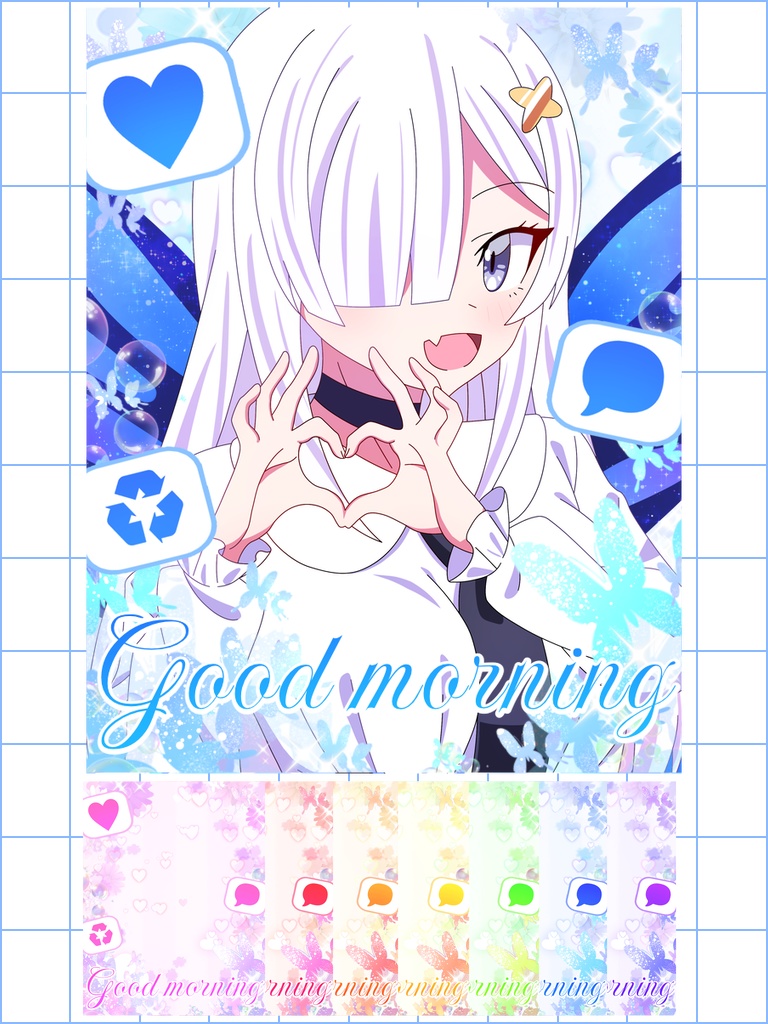 【おはV素材】蝶々のおはV