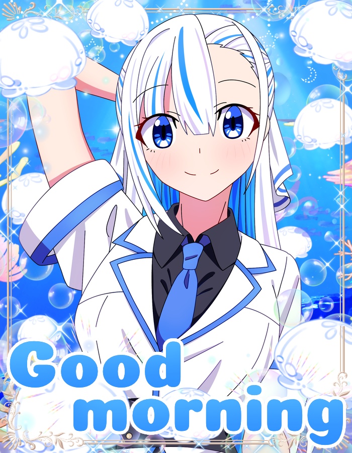 【おはV・おやV素材】海とクラゲ