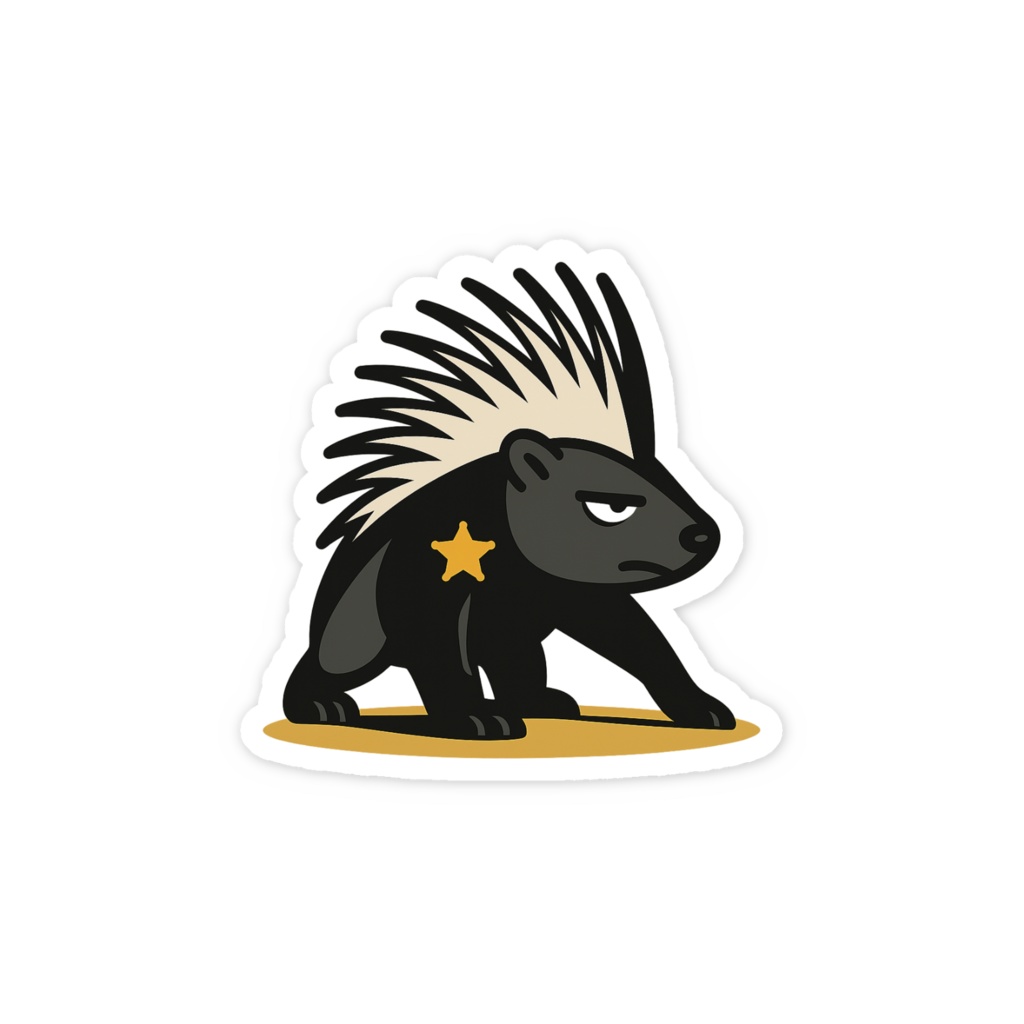 トゲン|アフリカタテガミヤマアラシの保安官