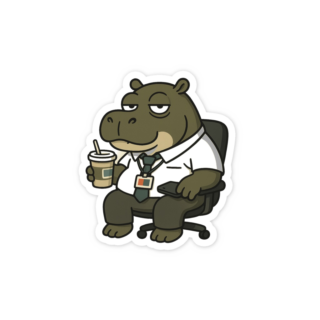 板挟み中間管理職|コビトカバ・コビルン