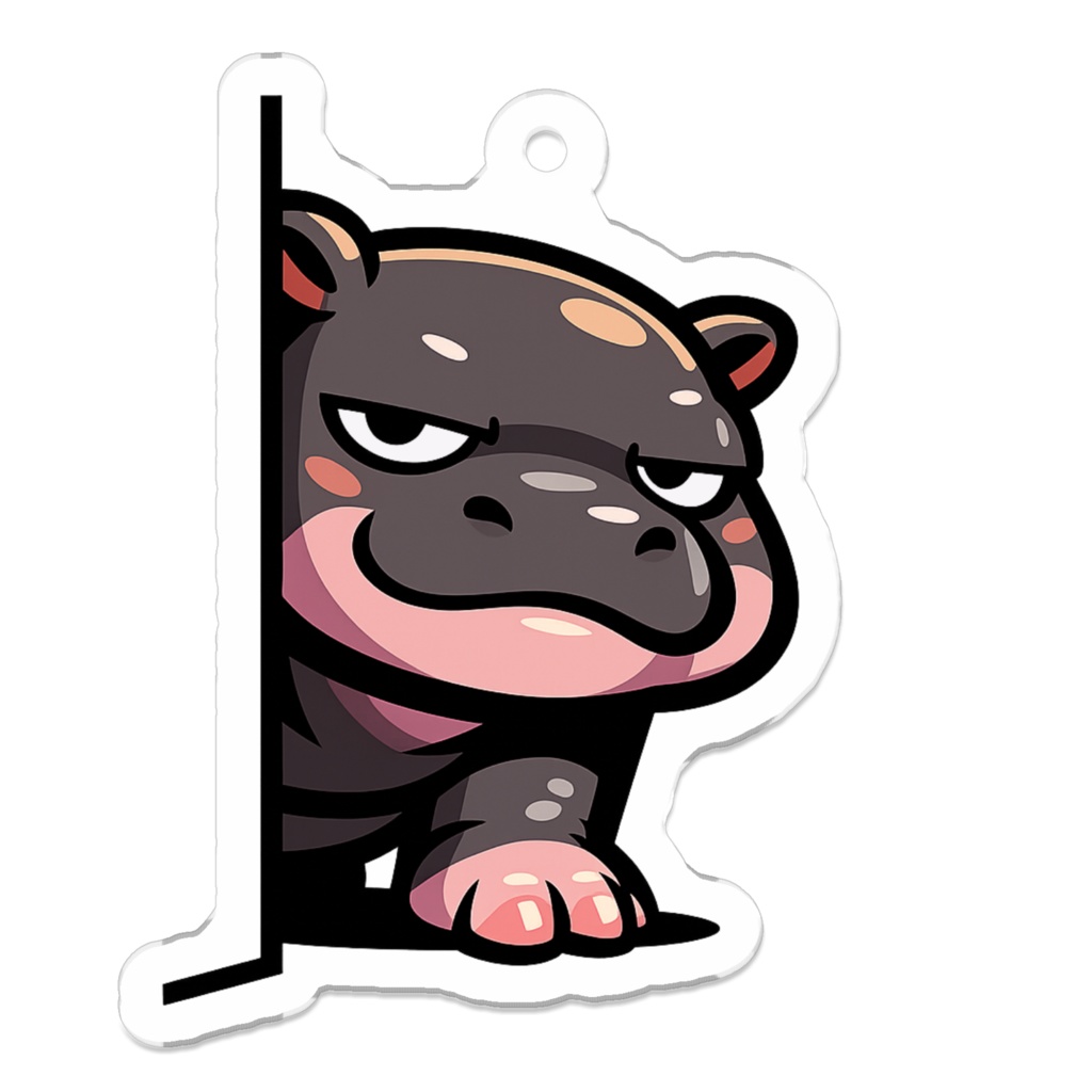 隠れる気はあるのに一歩出る主義なコビトカバ｜コビリン