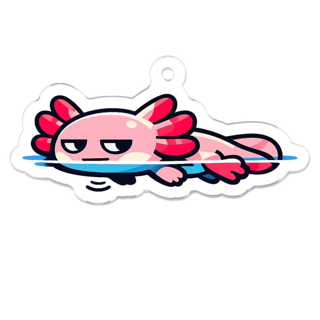 潜る予定は水面で様子見癖なアホロートル|ミナモ