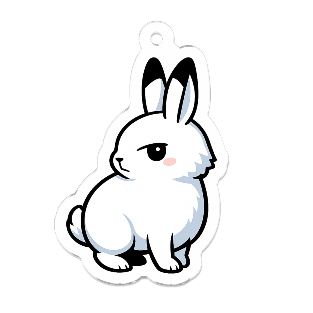 声を出さずに決める派なホッキョクウサギ|ピタリ