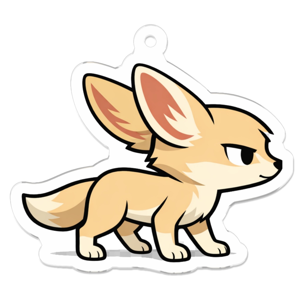 一回見直してまた止まるフェネック｜フェミル