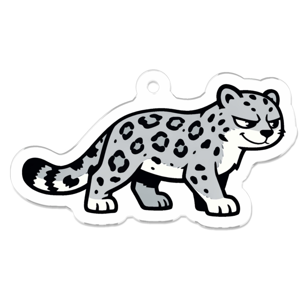 一歩踏み出そうとして止まるユキヒョウ｜ユキマル