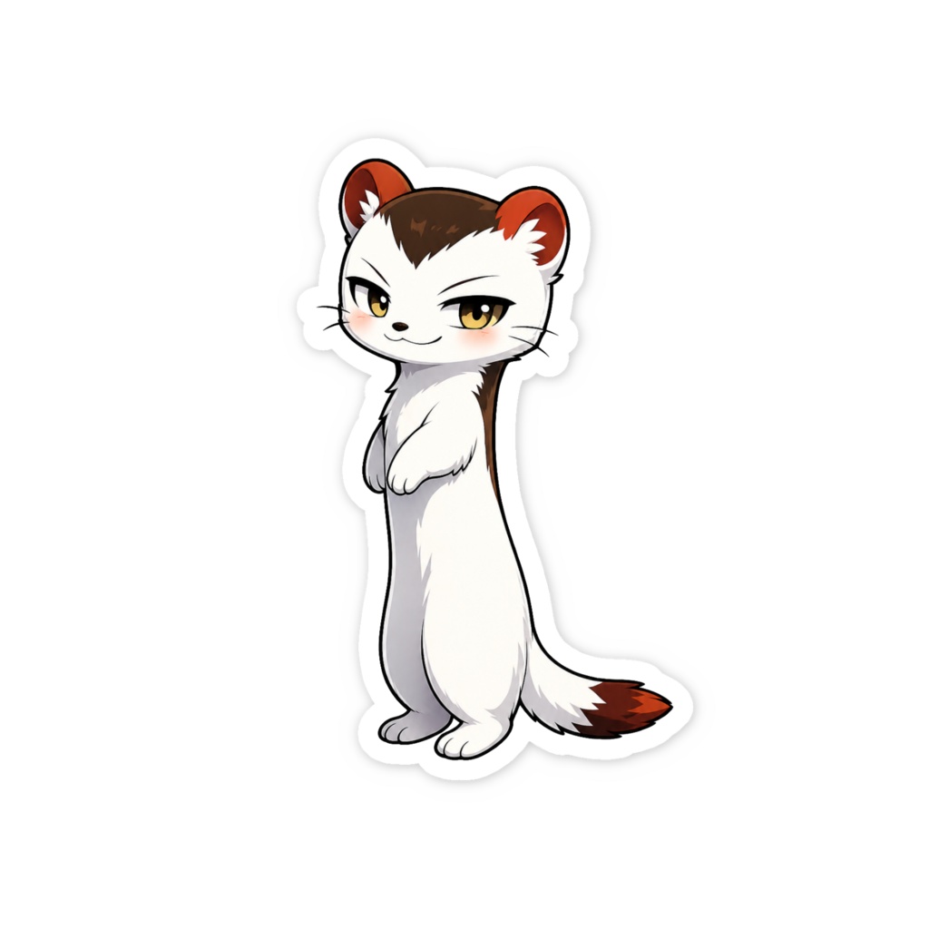 褒められた動きを再演するオコジョ|シュルン