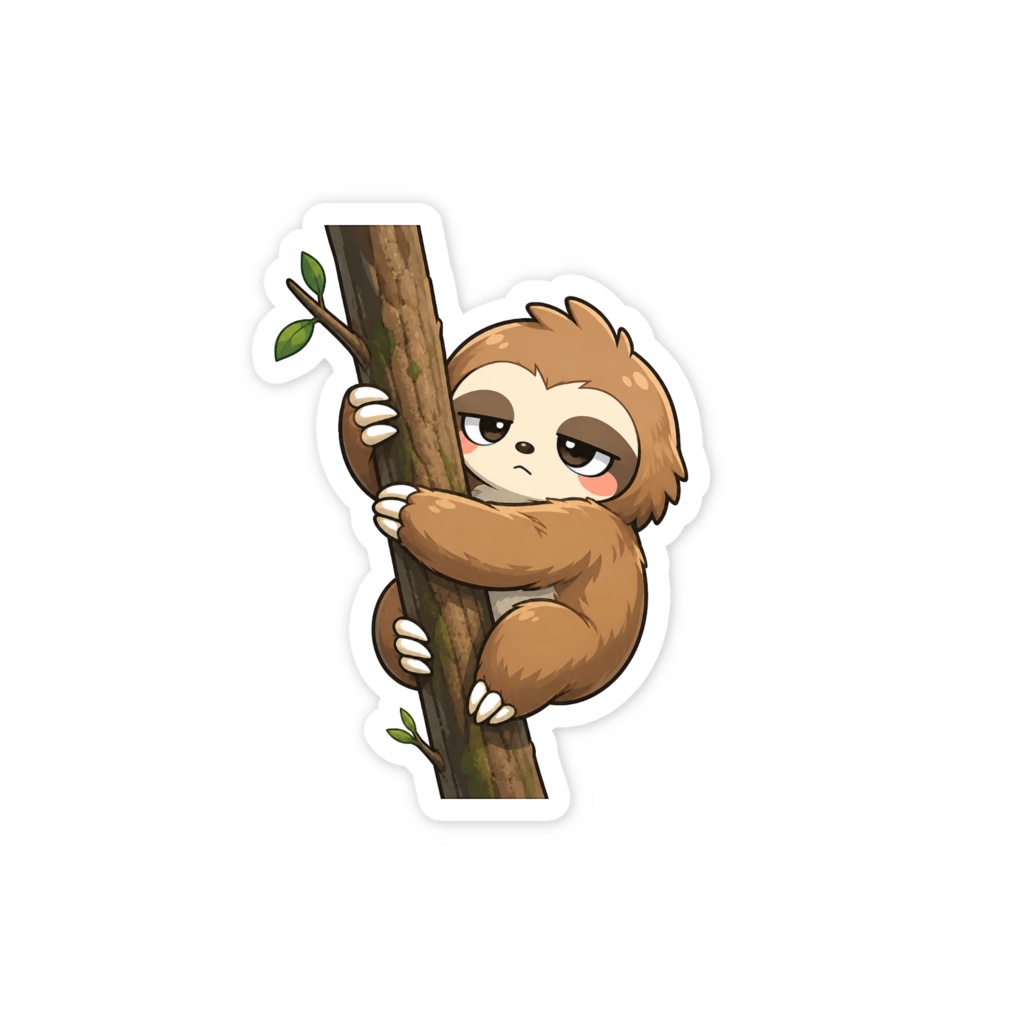 しがみついて時間をずらすナマケモノ|モタリン