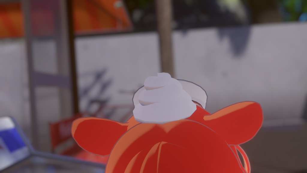 【無料】頭に乗せるソフトクリーム(揺れる!)