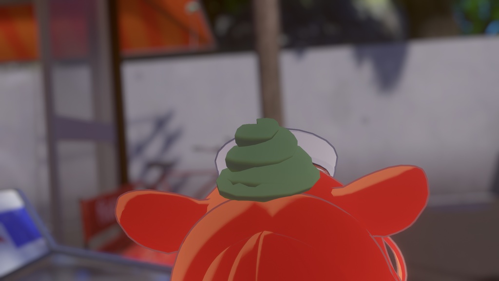 【無料】頭に乗せるソフトクリーム(揺れる!)