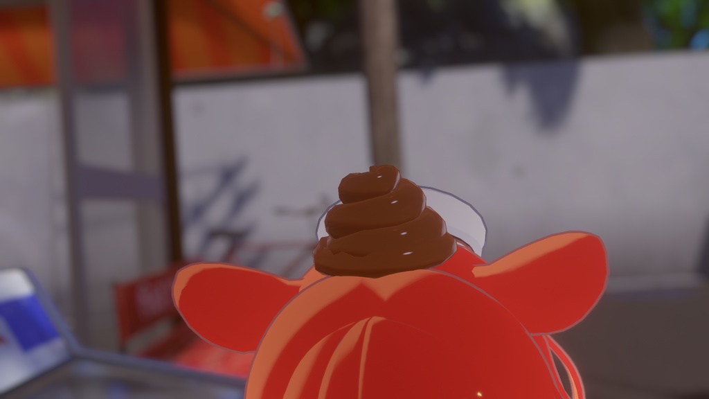 【無料】頭に乗せるソフトクリーム(揺れる!)