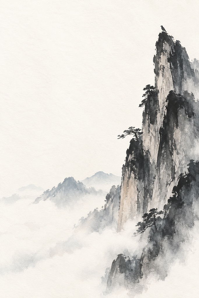 山 カード背景 083｜JPEG 1点