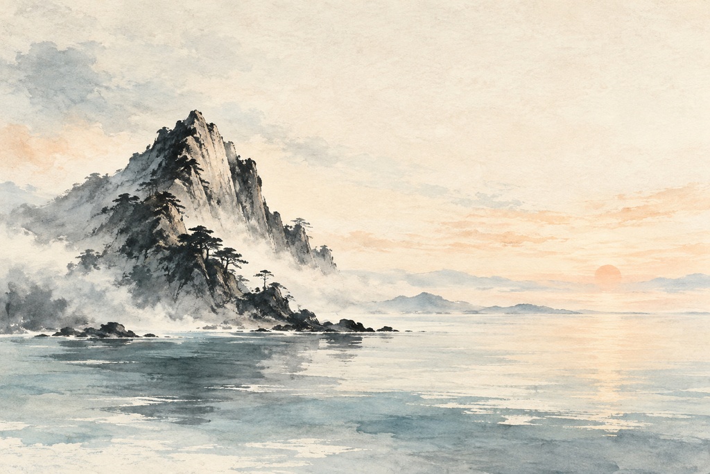 山 カード背景 084｜JPEG 1点
