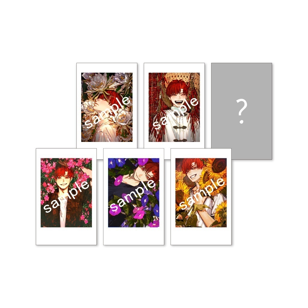 【25Summer】夏の花とはへー ランダムチェキ風イラストカード（シークレット、サイン入りあり）(再販)