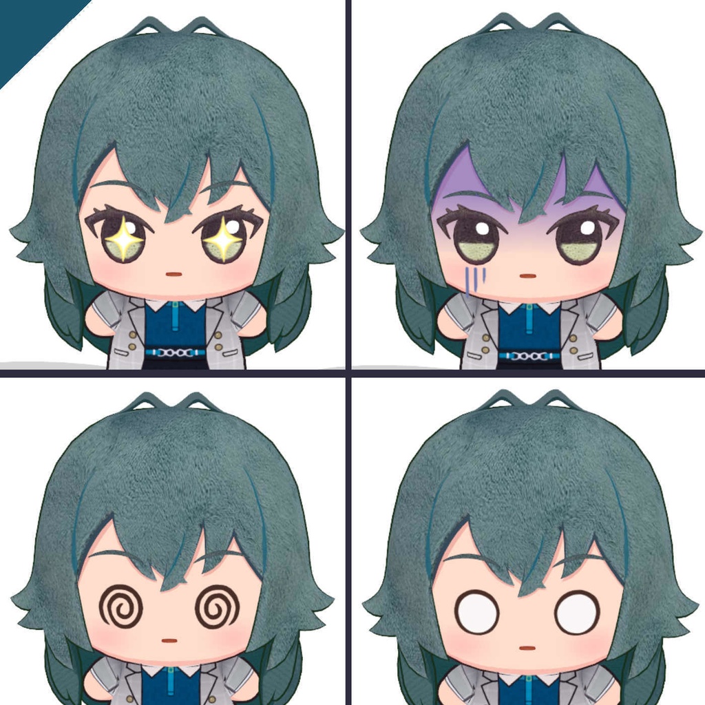 学マスMMDぬいセット (こと・てま・さき・広)