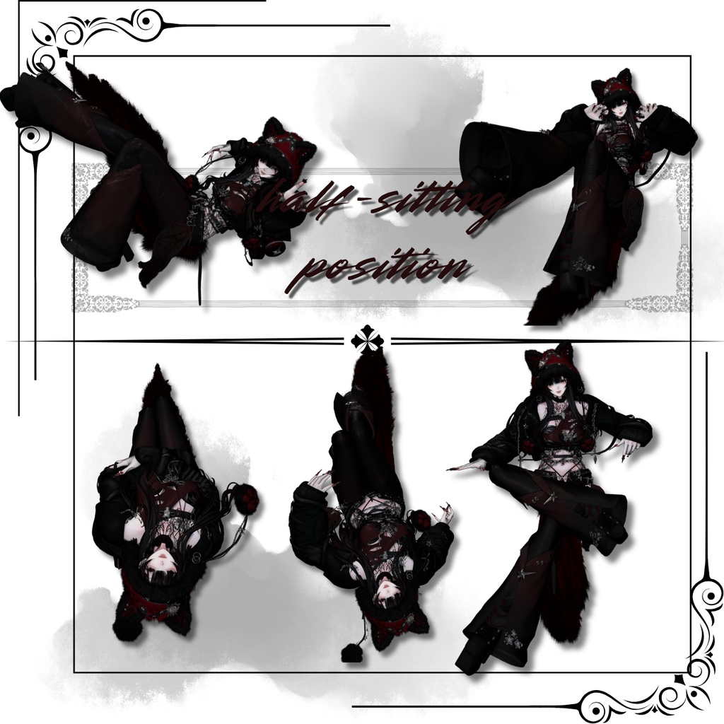 ♡15種類! free pose set ♡ 支援版モーション+5種類