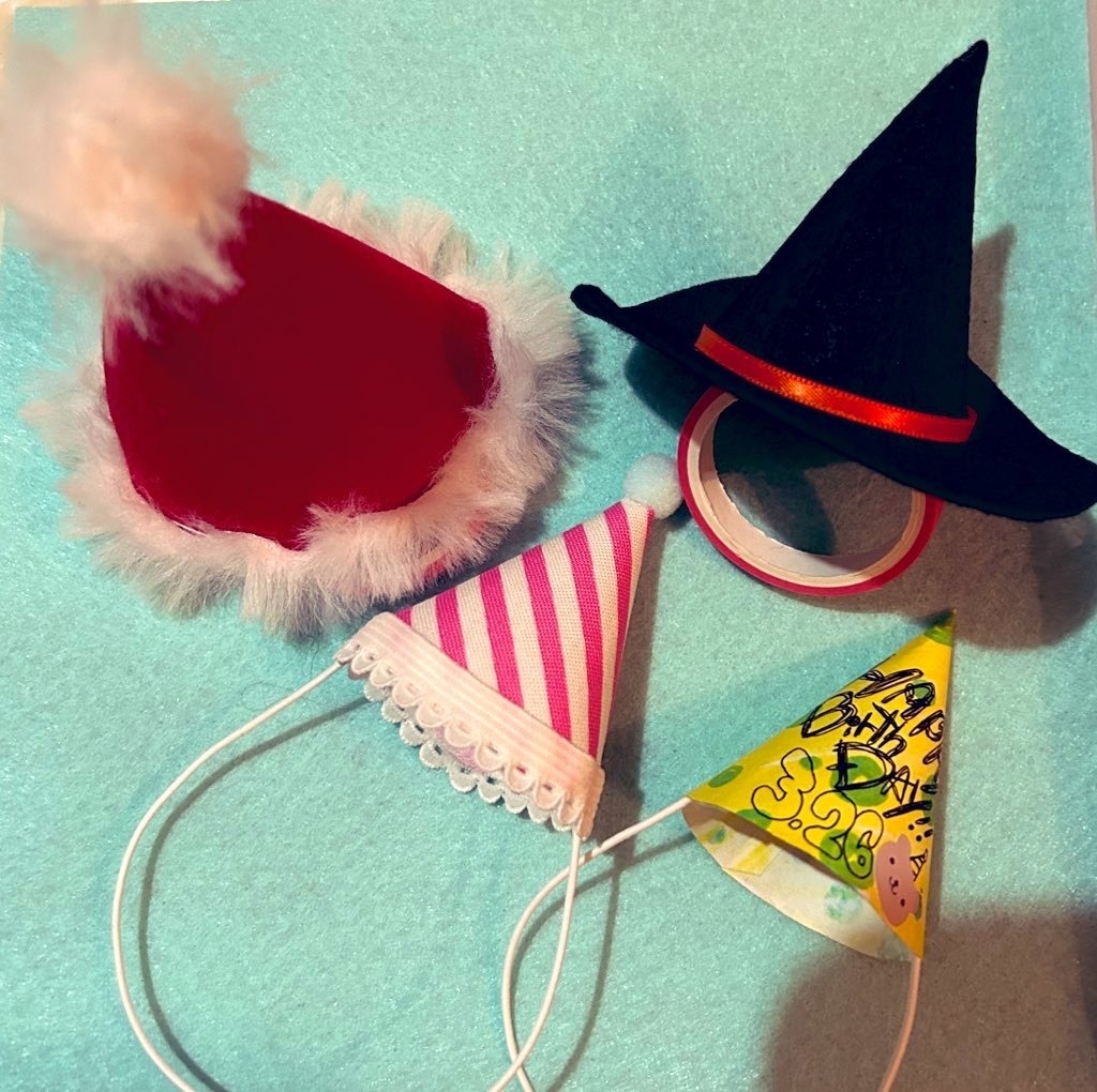 【無配】型紙ダウンロード/三角のパーティー帽子