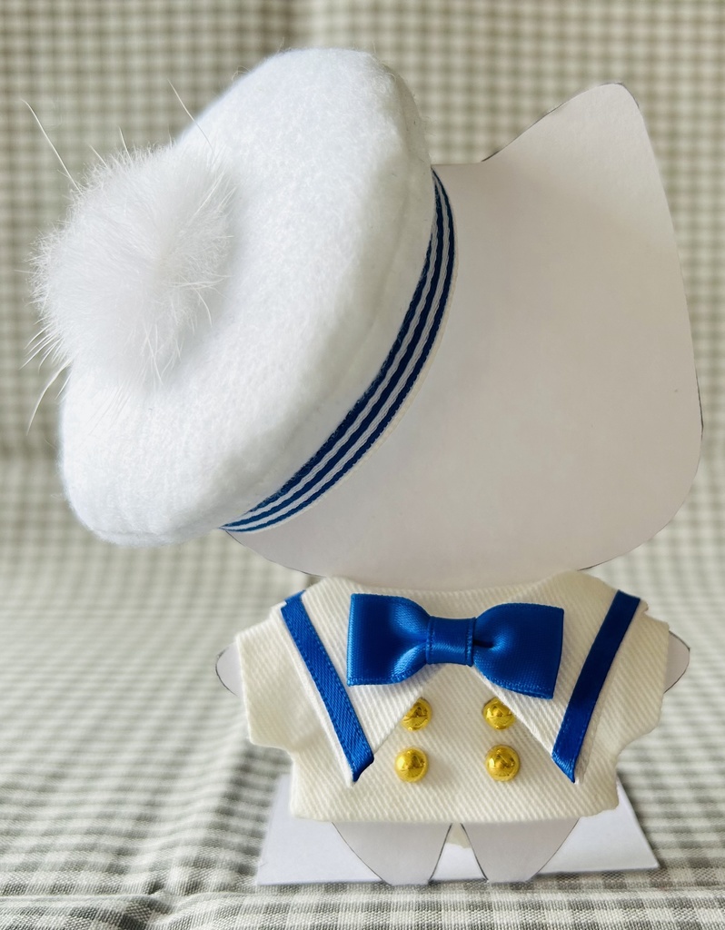 セーラー服とフェルトベレー帽セット