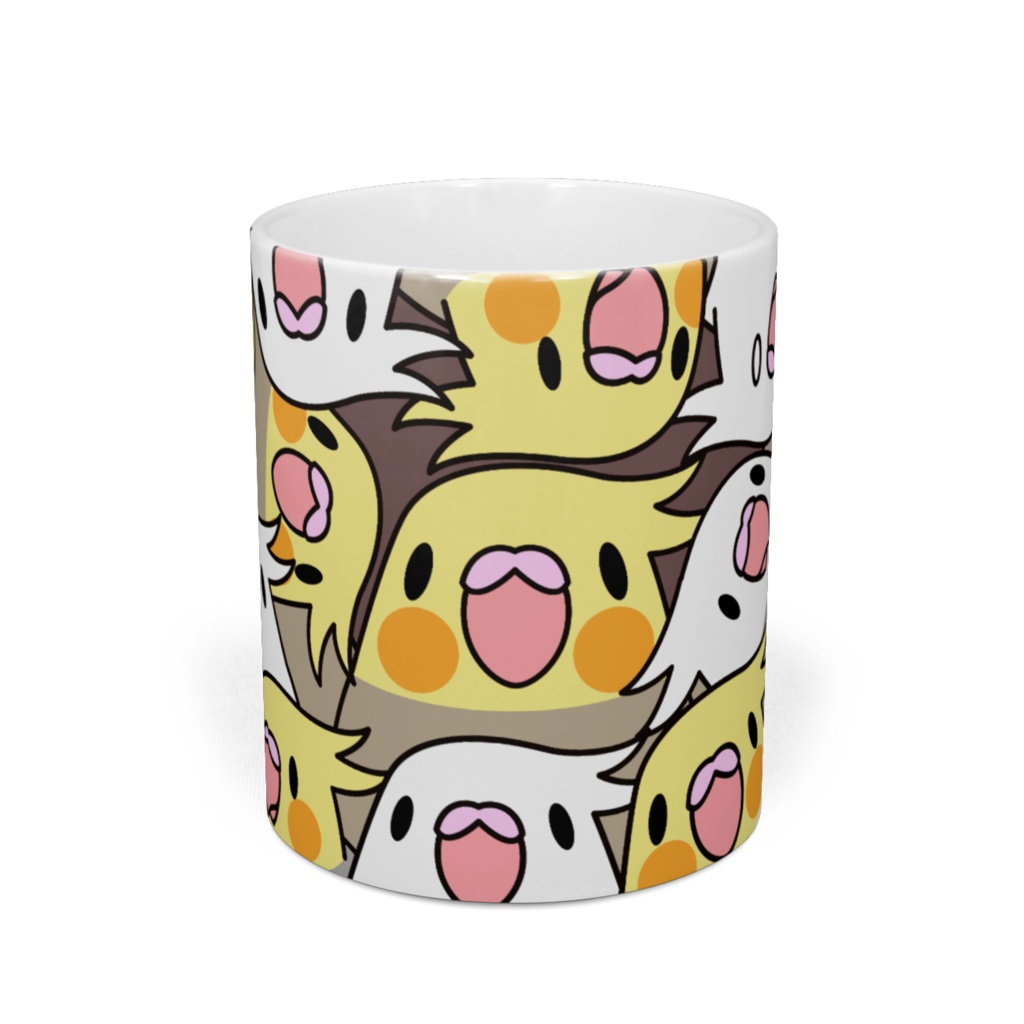 みっちりむっちり過密オカメインコさんマグ【まめるりはことり】