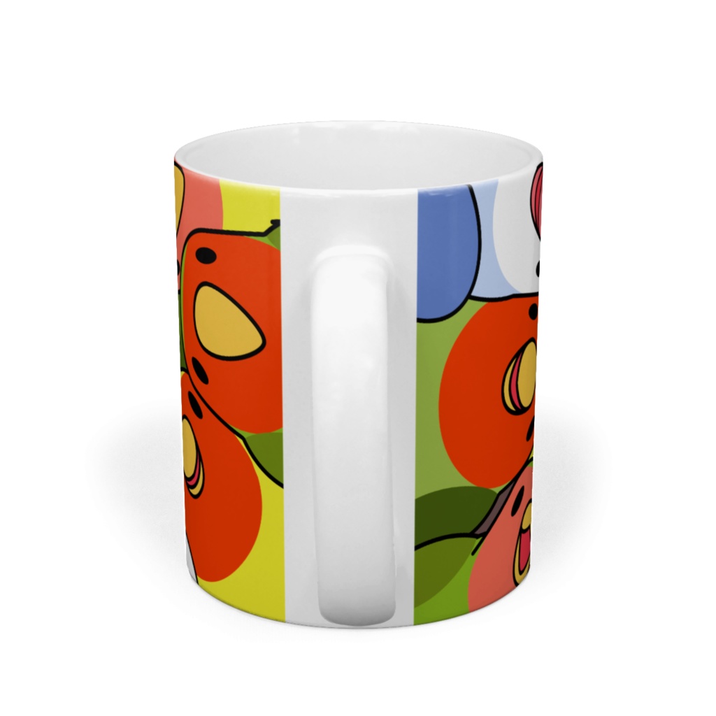 みっちりむっちり過密コザクラインコさんマグ【まめるりはことり】