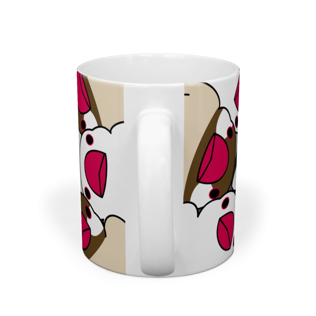 みっちりむっちり過密文鳥さんマグ【まめるりはことり】