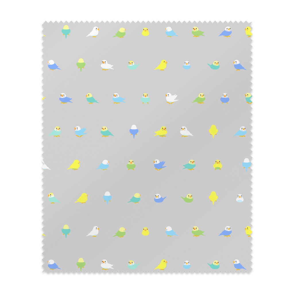 ちみまめセキセイインコちゃんメガネ拭き【まめるりはことり】