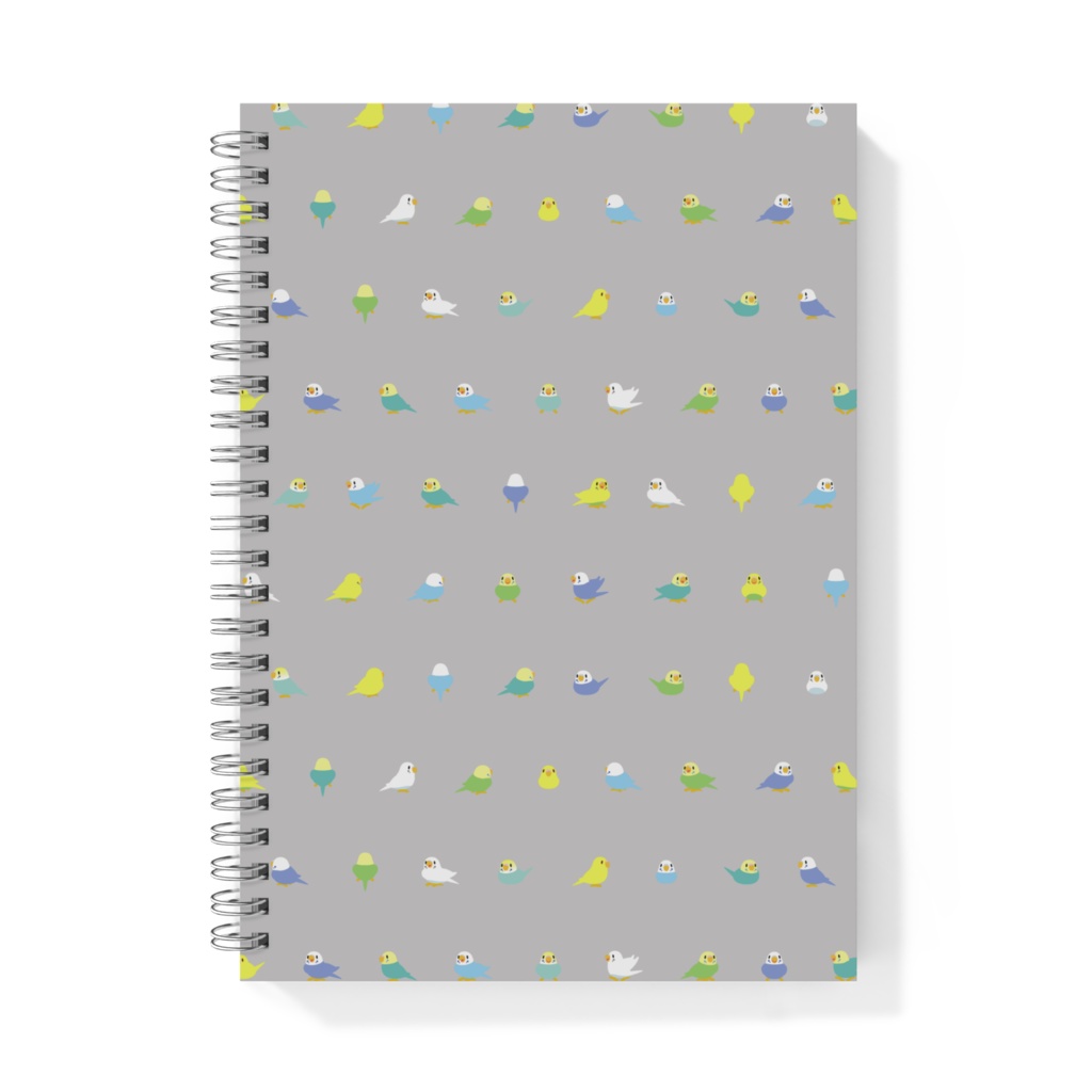 ちみまめセキセイインコちゃんリングノート【まめるりはことり】