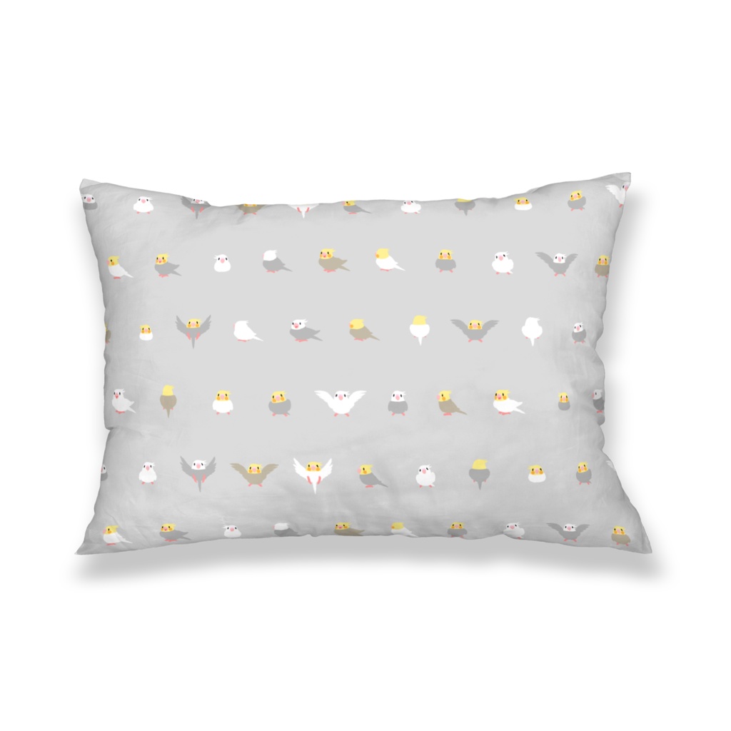 ちみまめオカメインコちゃん枕カバー【まめるりはことり】