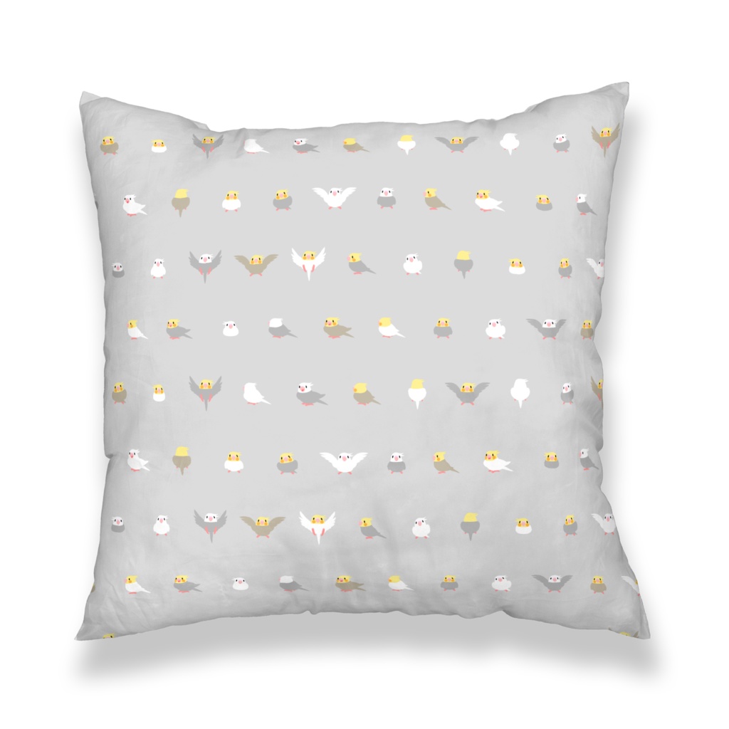 ちみまめオカメインコちゃんクッションカバー【まめるりはことり】