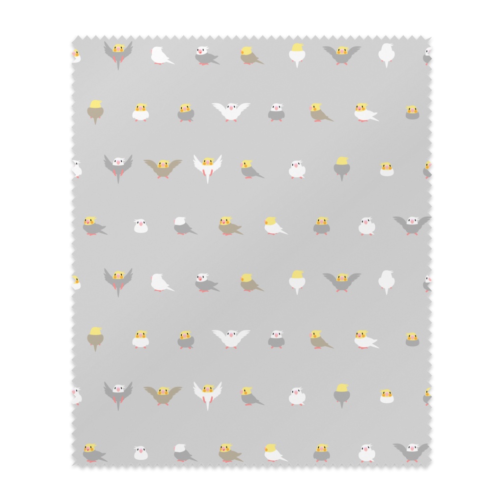 ちみまめオカメインコちゃんメガネ拭き【まめるりはことり】