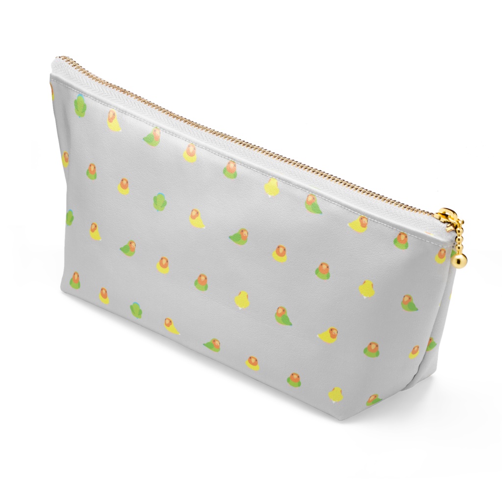 ちみまめコザクラインコちゃんポーチ【まめるりはことり】